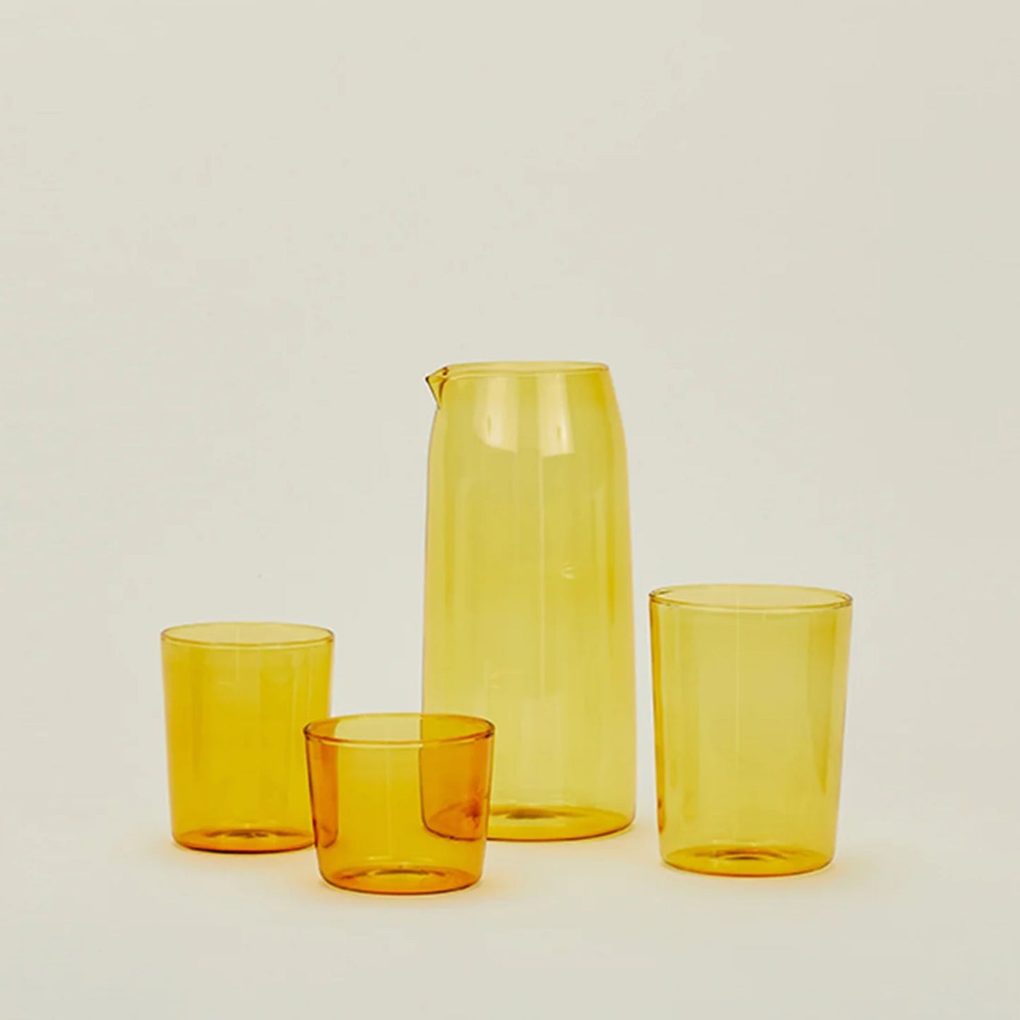 Essential Glassware-Amber, Set of 4