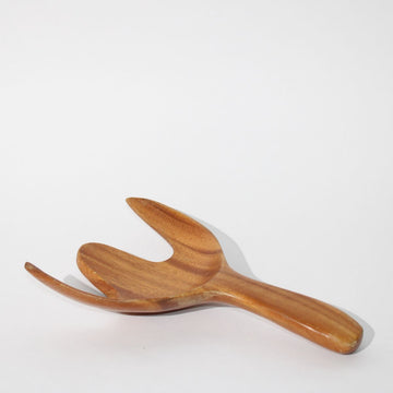 Midcentury Modernist Teak wood Salad Servers
