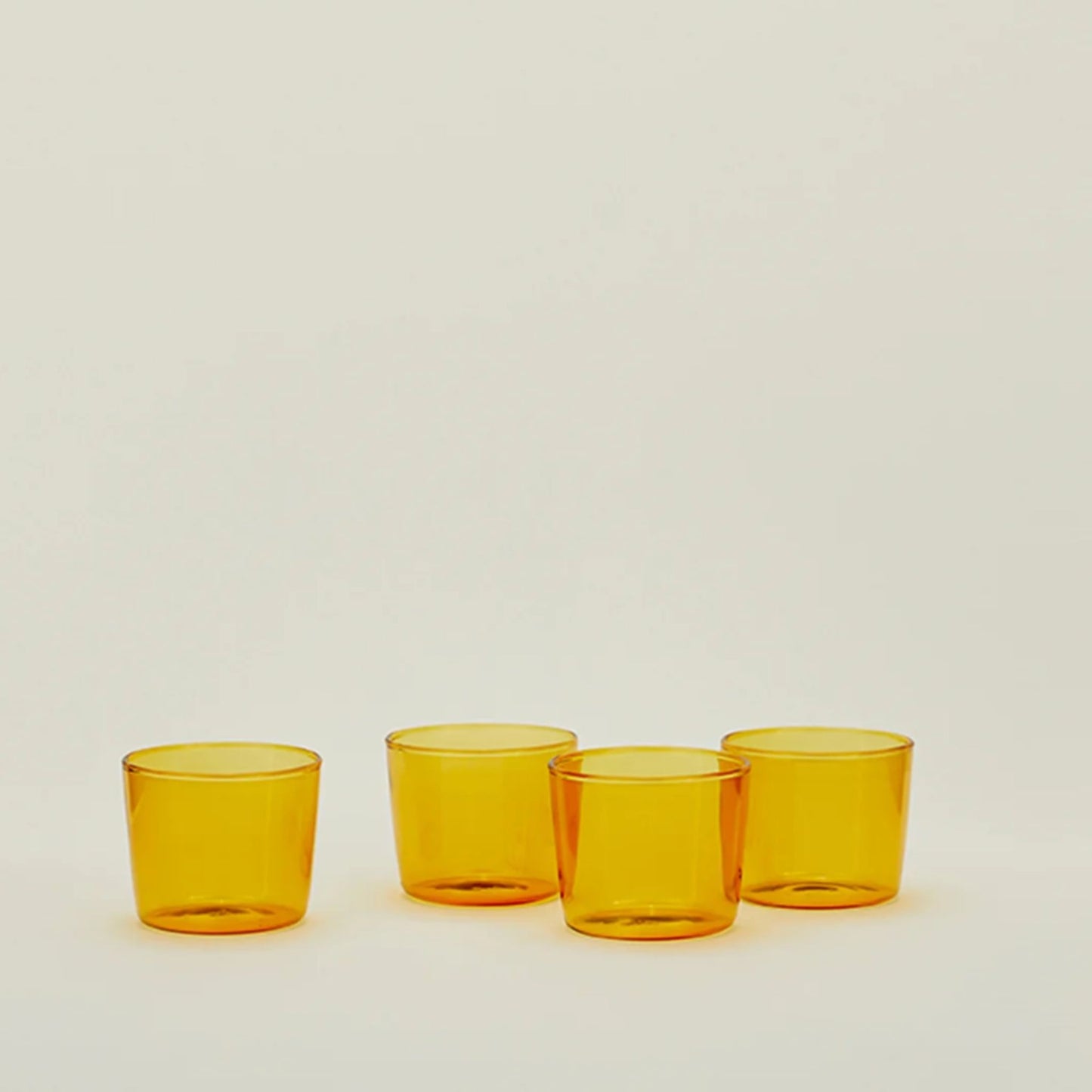 Essential Glassware-Amber, Set of 4
