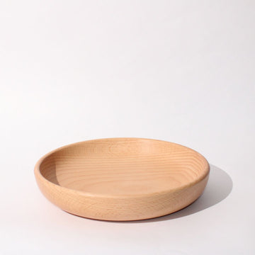 Beech Wood Shallow Bowl