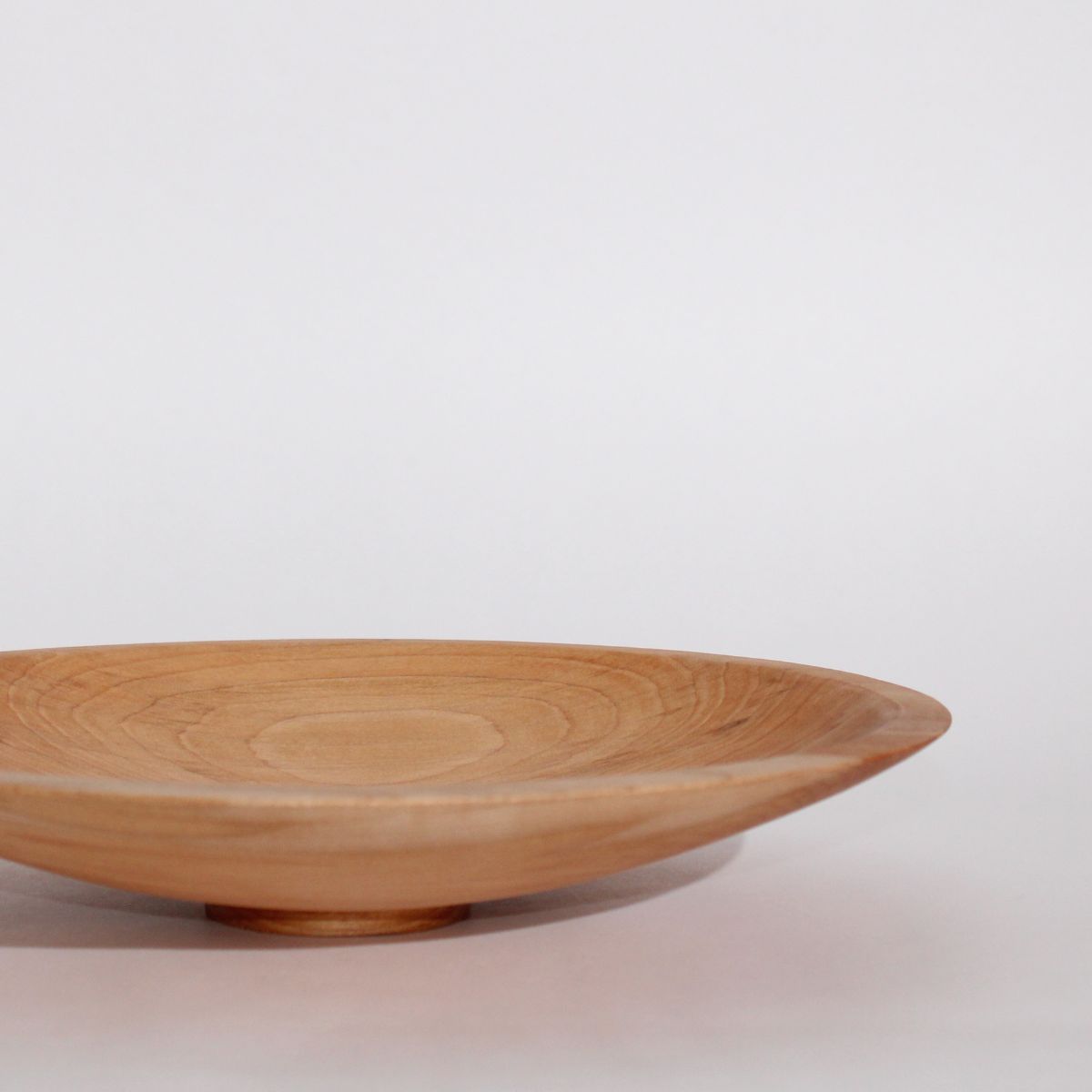 Large Shallow Wooden Bowl