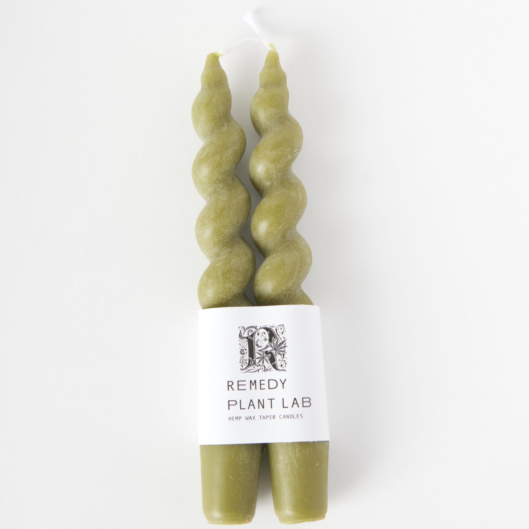 Spiral Candle Pack (Set of 2)-Pistachio