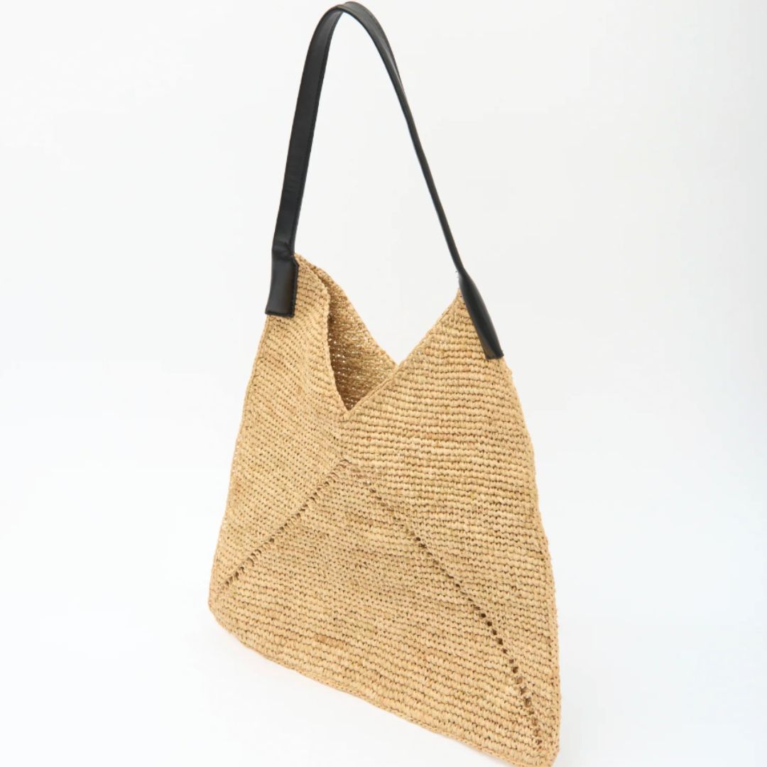 Sloan Raffia Tote Bag