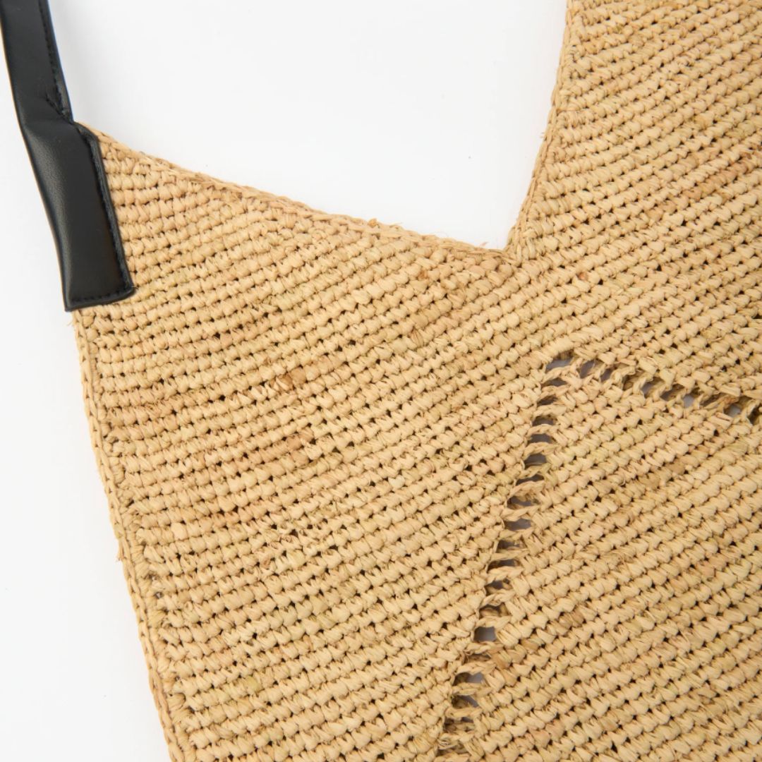 Sloan Raffia Tote Bag
