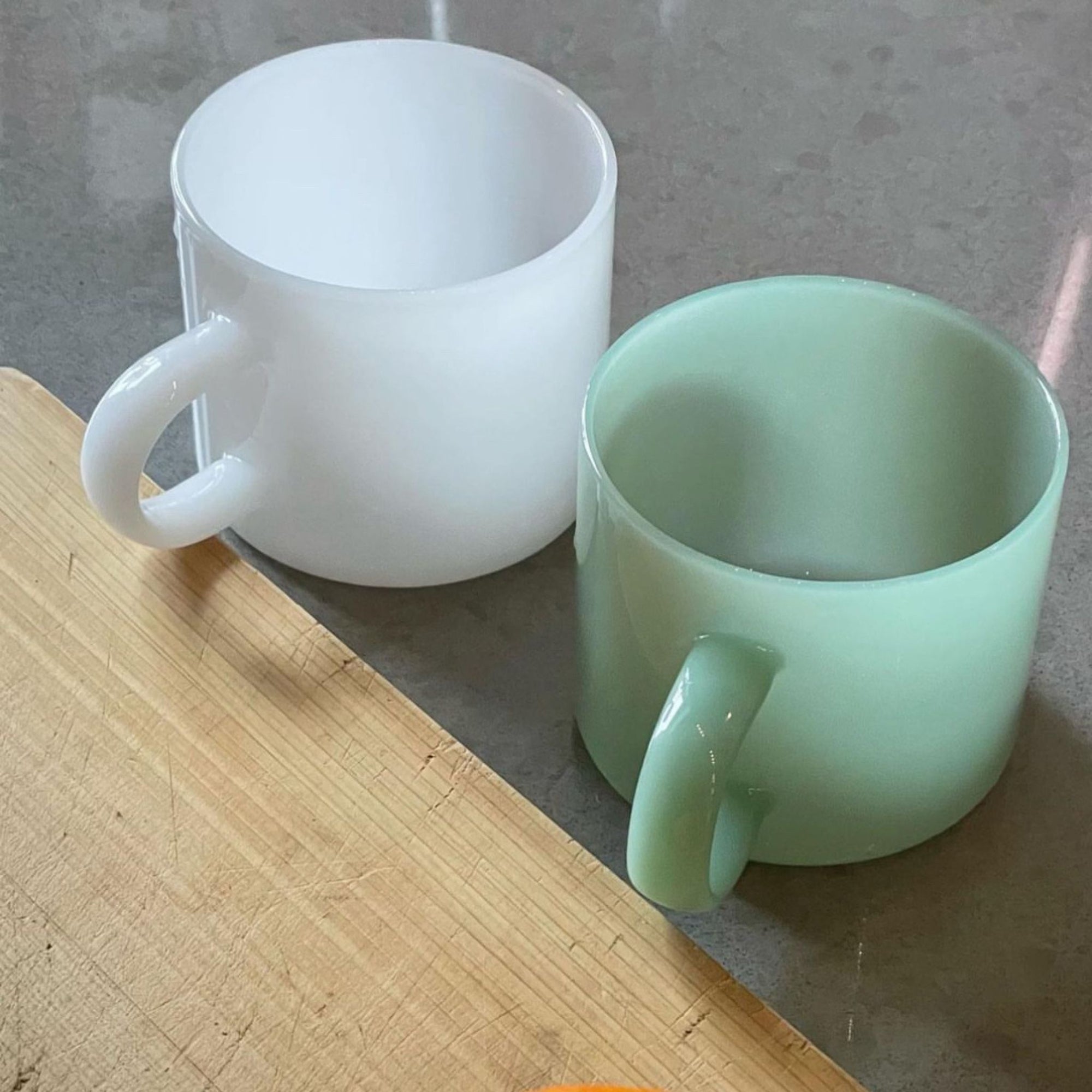Lotta Green Jade Coffee & Tea Cups-Set of 2