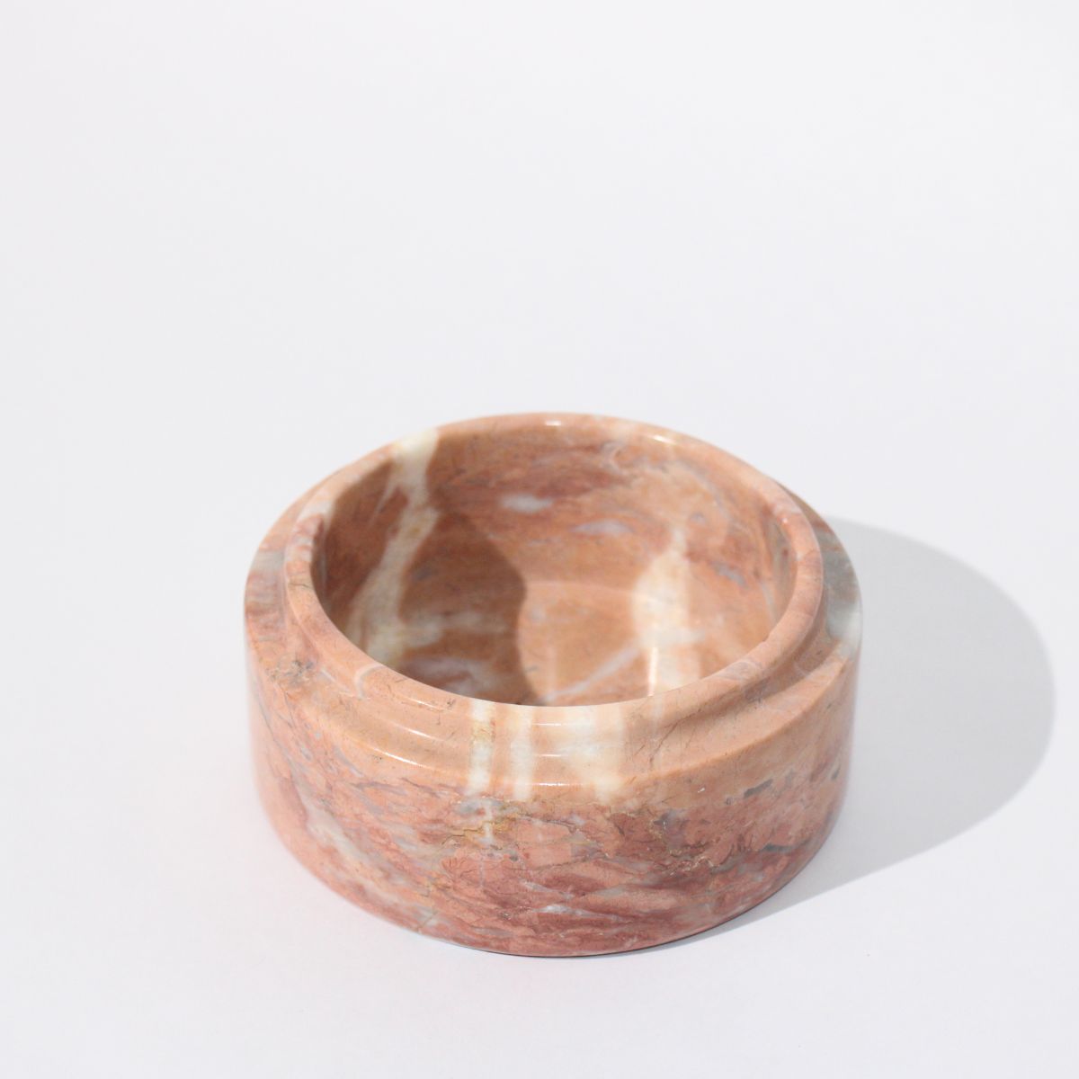 Rose Marble Catchall with Lid