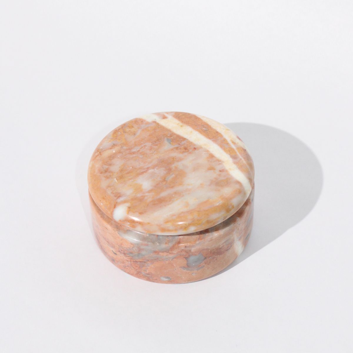 Rose Marble Catchall with Lid