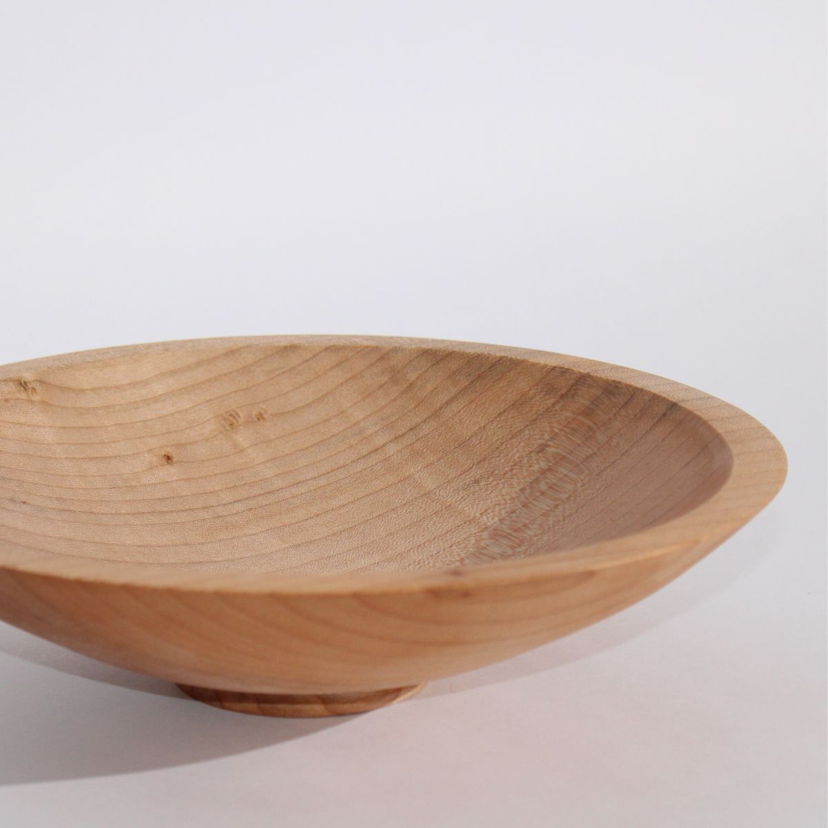 Small Shallow Wooden Bowl