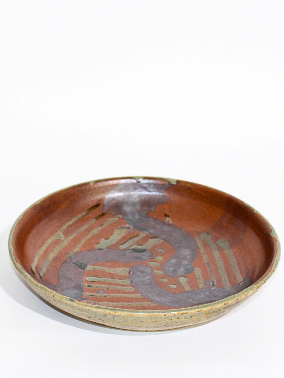 Abstract Ceramic Studio Plate