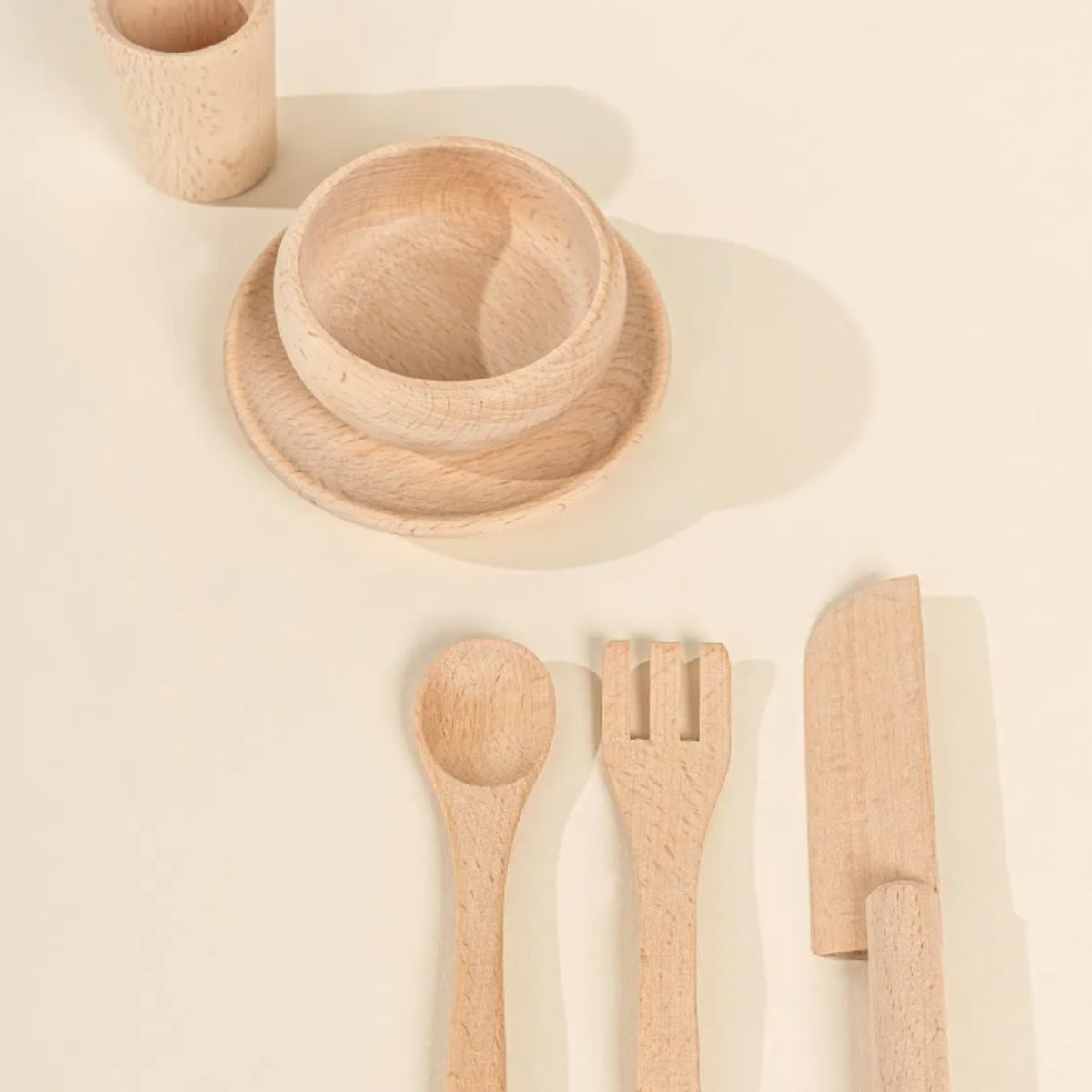Wooden Dinnerware Playset (12pcs)