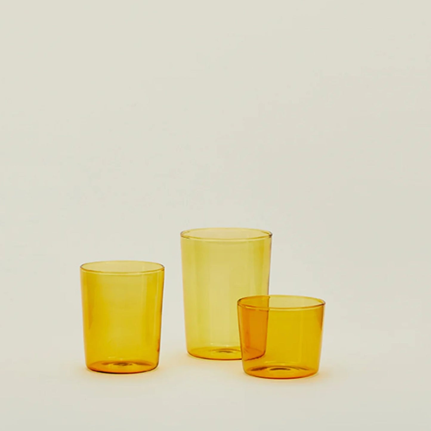Essential Glassware-Amber, Set of 4
