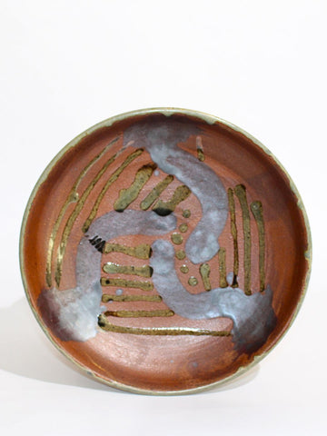 Abstract Ceramic Studio Plate