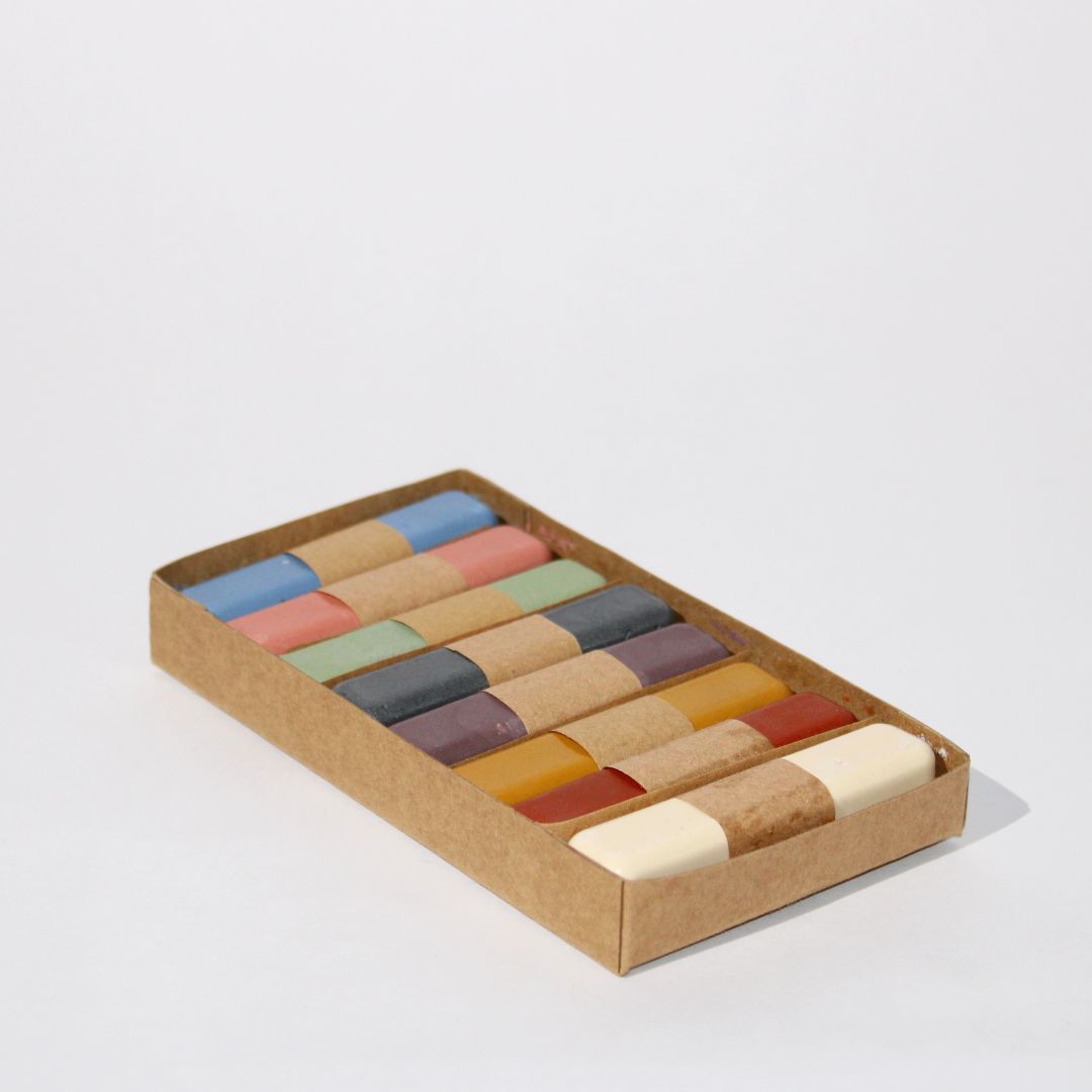 All Natural Beeswax Crayons-Oil Pastels | Set of 8