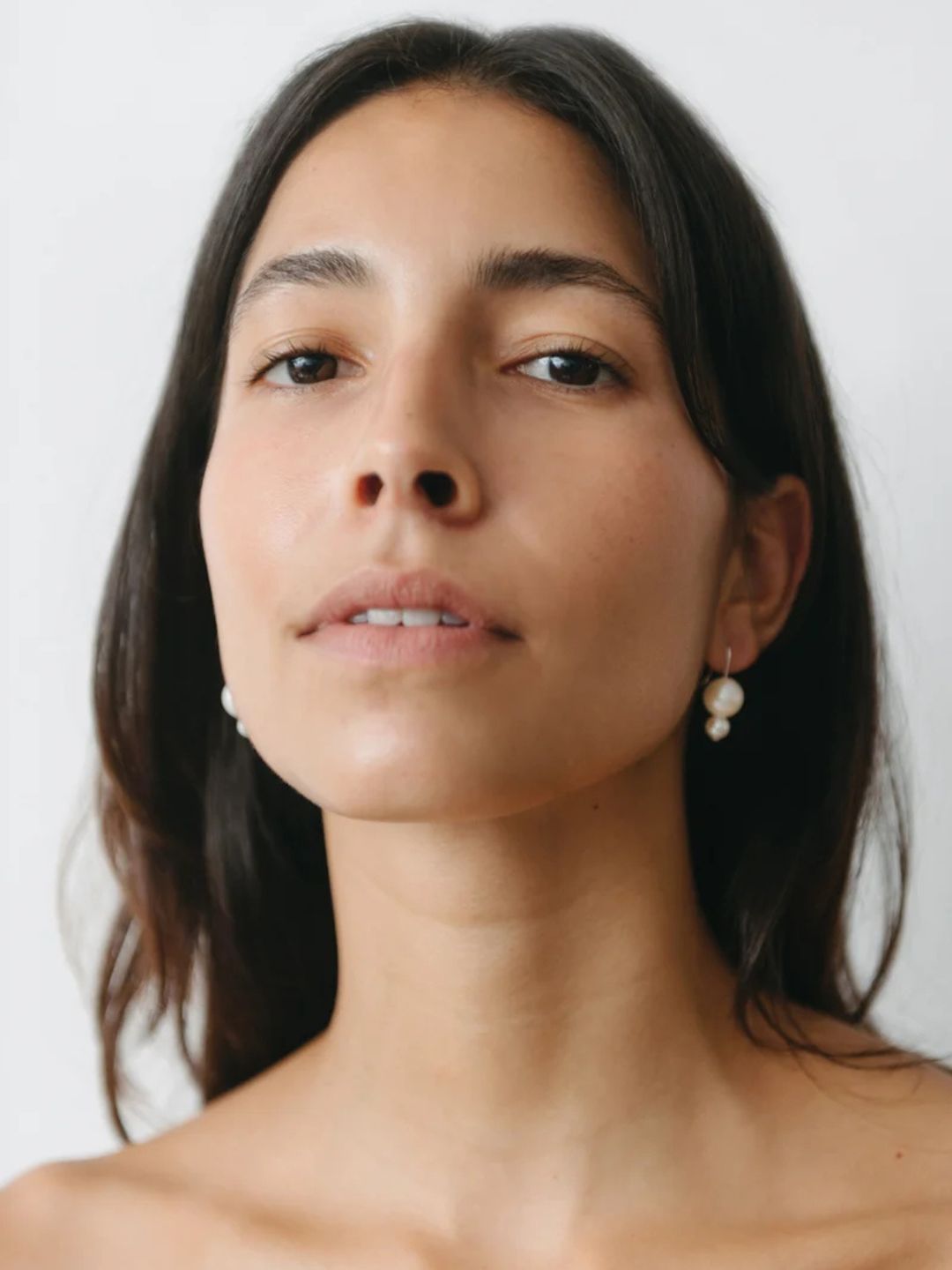 Double Orb Pearl Earrings
