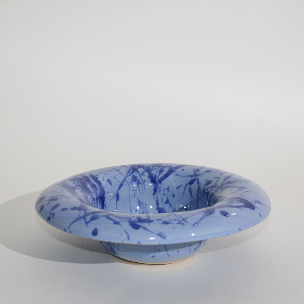 Blue Splatter Big Bowl