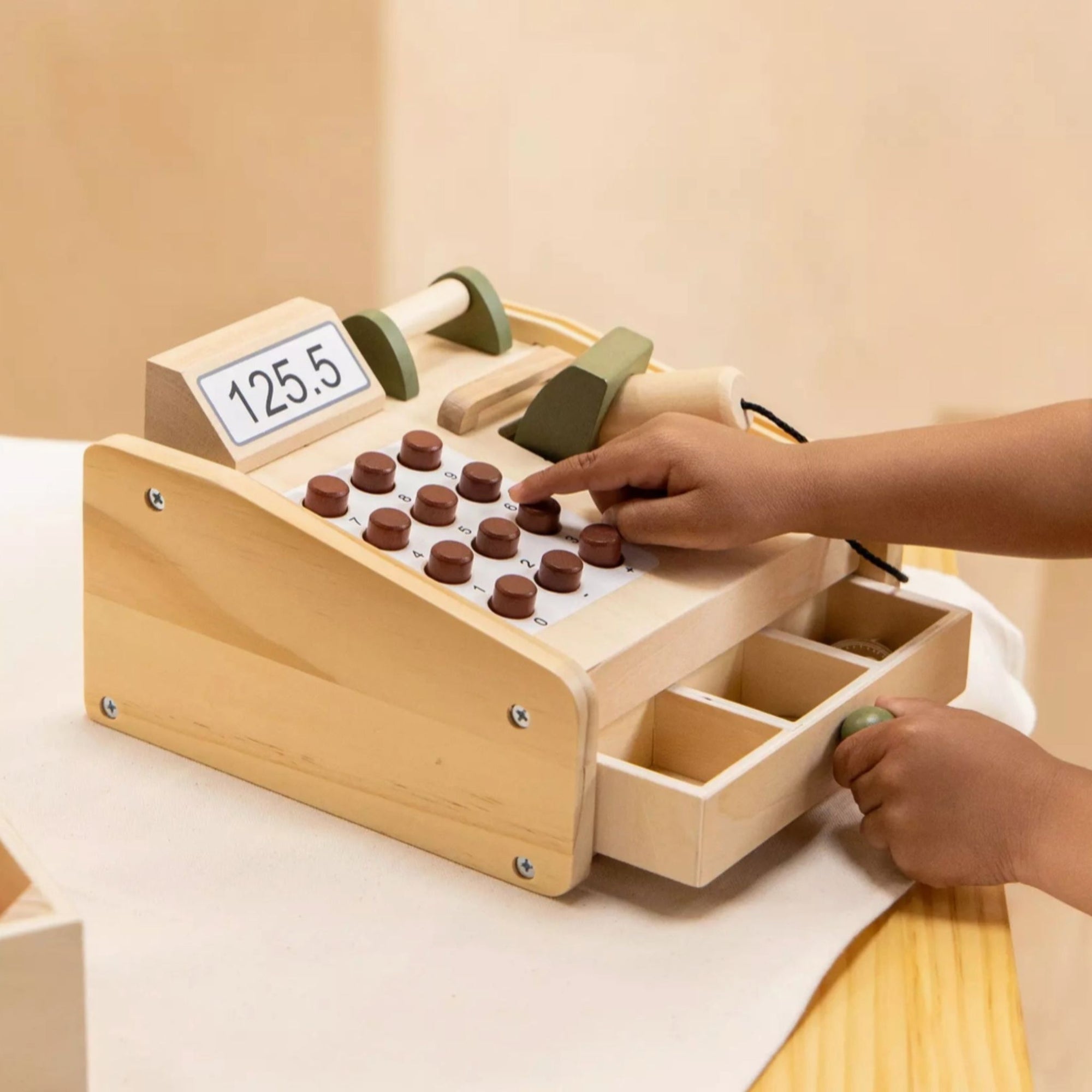 Wooden Cash Register