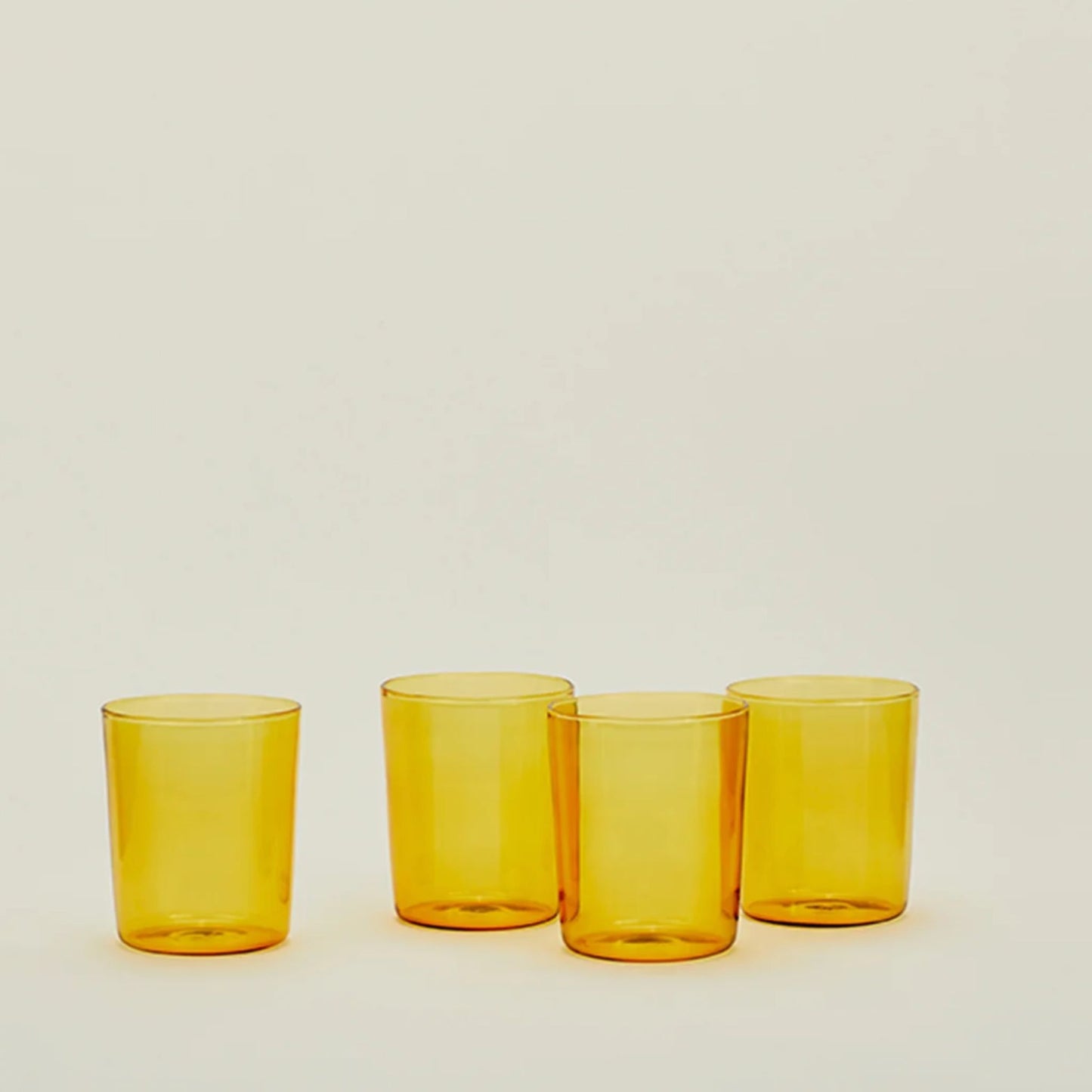 Essential Glassware-Amber, Set of 4
