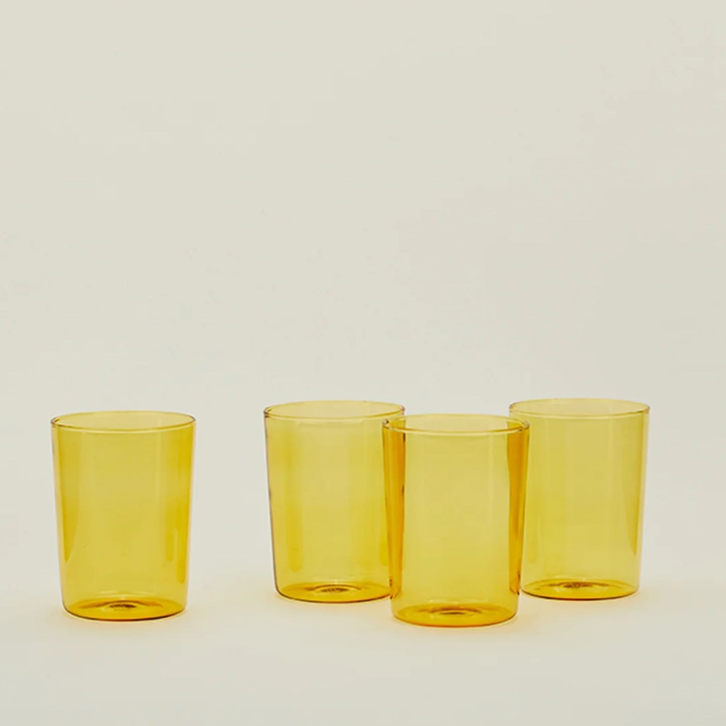 Essential Glassware-Amber, Set of 4