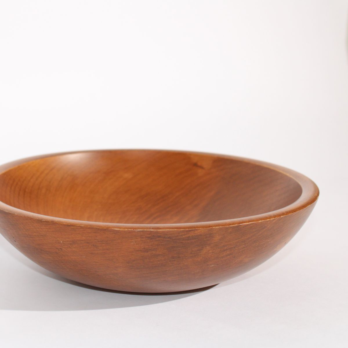 Danish Handcrafted Wooden Round Bowl