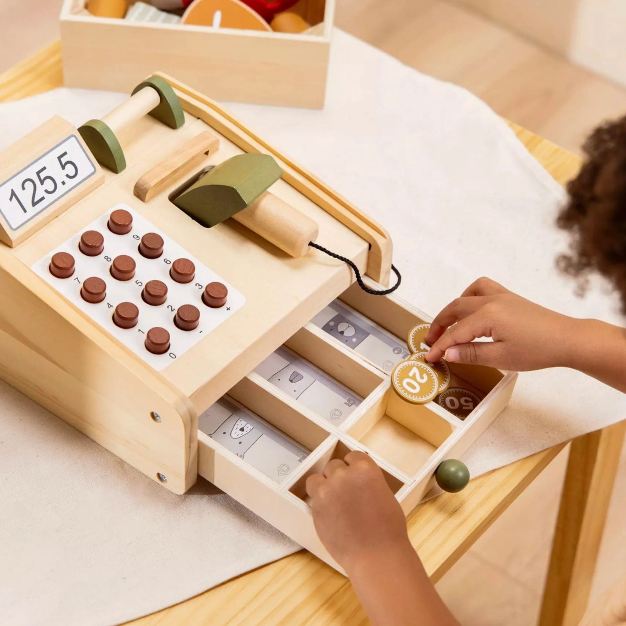 Wooden Cash Register