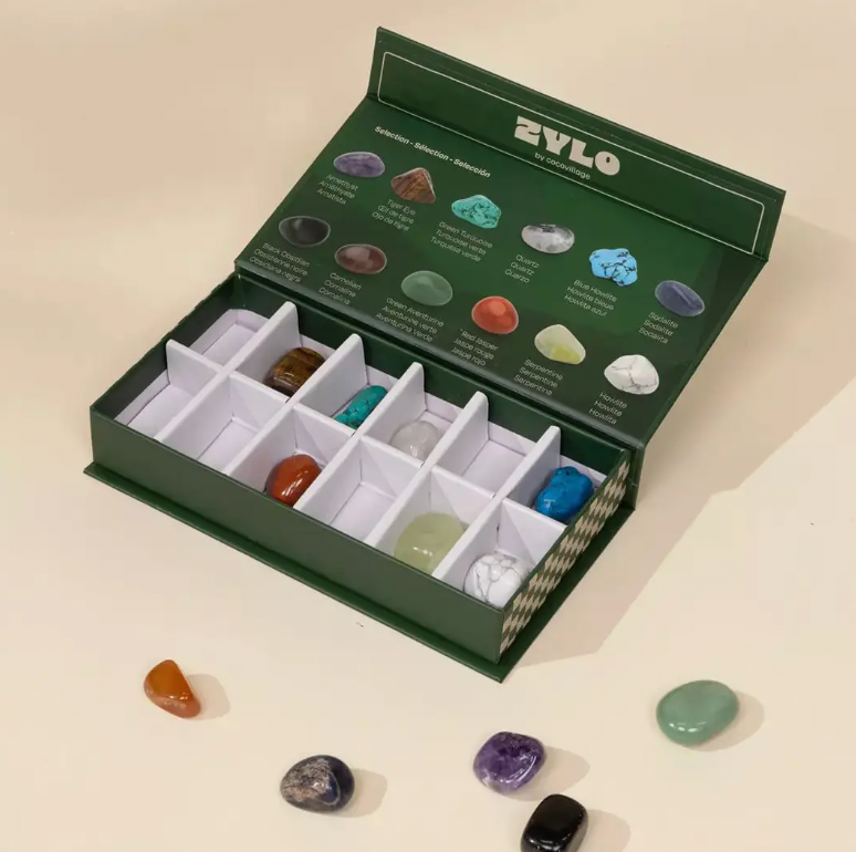 Set of 12 Collectible Gemstones