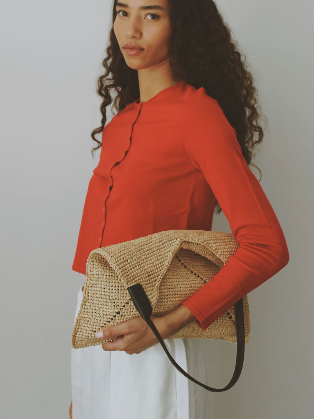 Sloan Raffia Tote Bag
