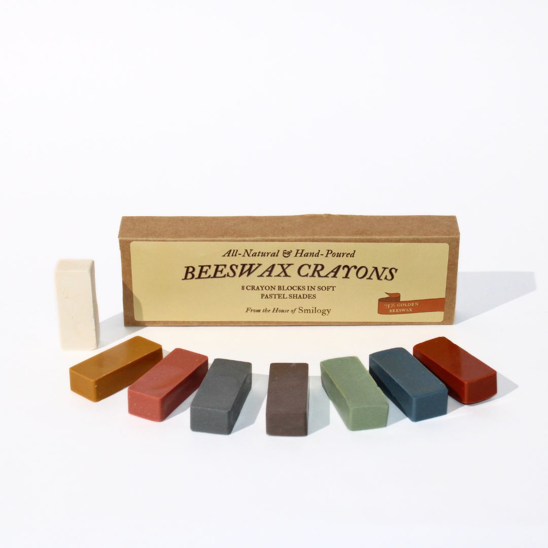 All Natural Beeswax Crayons-Soft Pastels | Set of 8