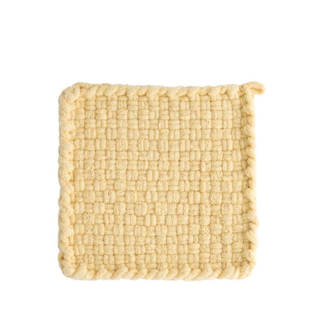 Handwoven Potholder- Daffodil