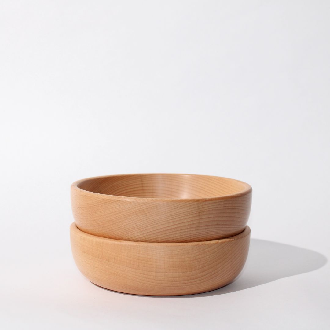 Beech Wood Snack Bowl