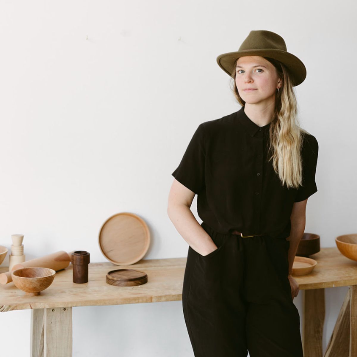 Small Shallow Wooden Bowl