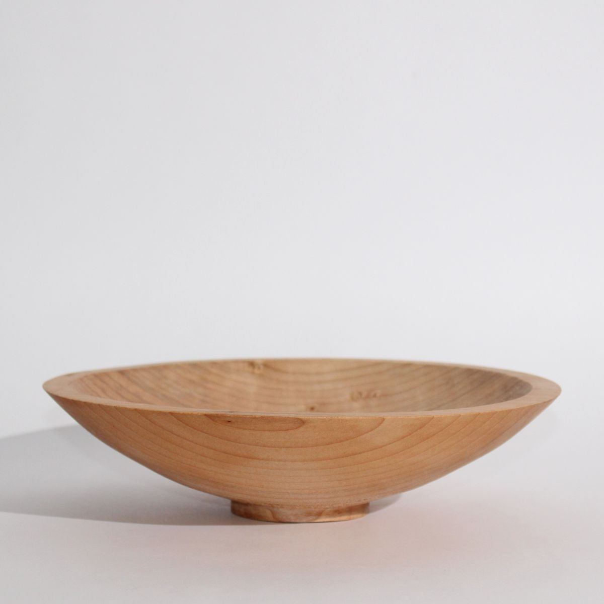 Small Shallow Wooden Bowl